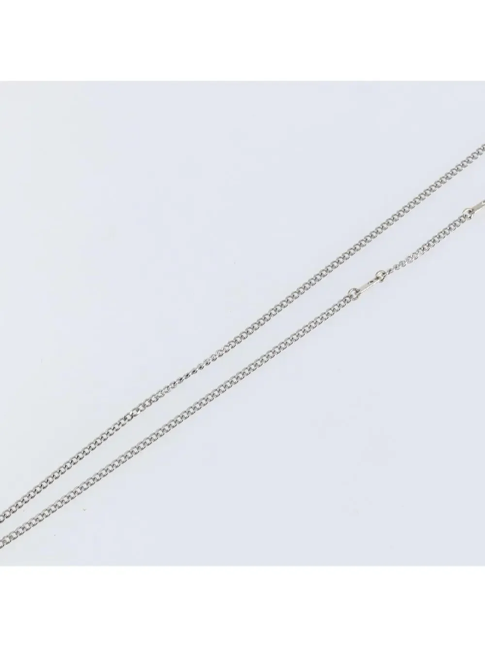 Louis Vuitton Row Necklace Metal Silver #344444L74B